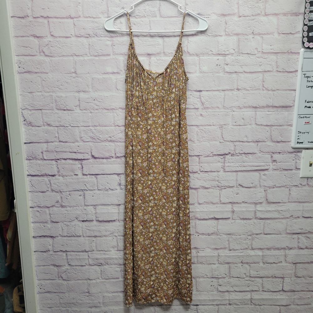 Old Navy Ditzy Floral Cami‎ Maxi Swing Dress Sz S Flowy Chic Cottagecore Boho